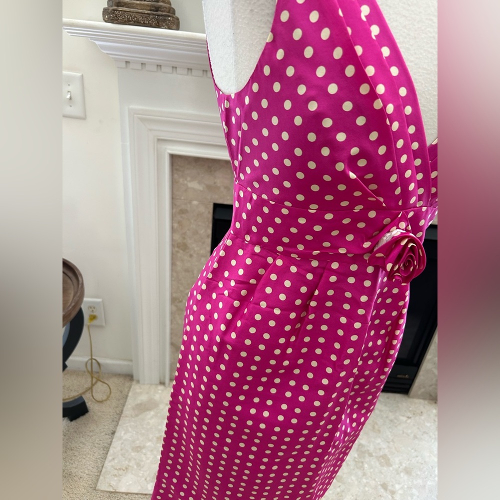 J Crew Pink Polka Dot Dress - Picture 5 of 11